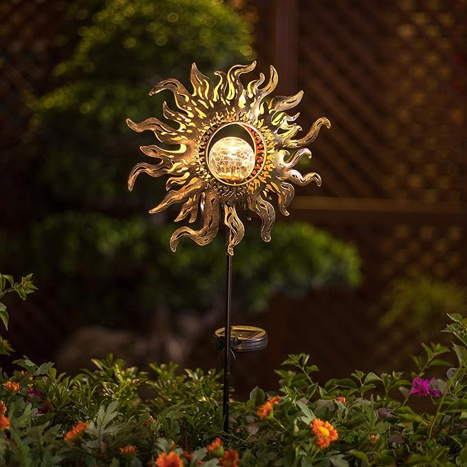 Solar Lights Outdoor Garden Decor Solar Powered Sun Lantern - Image 5