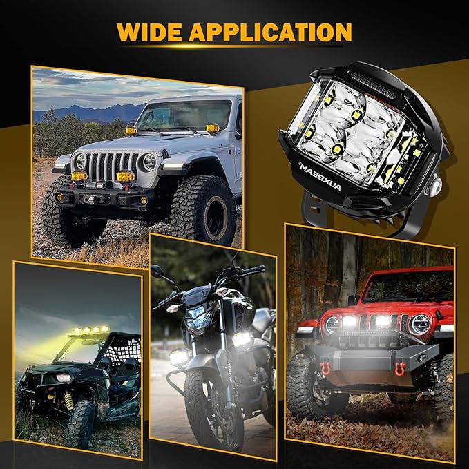 Auxbeam V-MAX Series 4in 92W Round LED Pods - Image 9