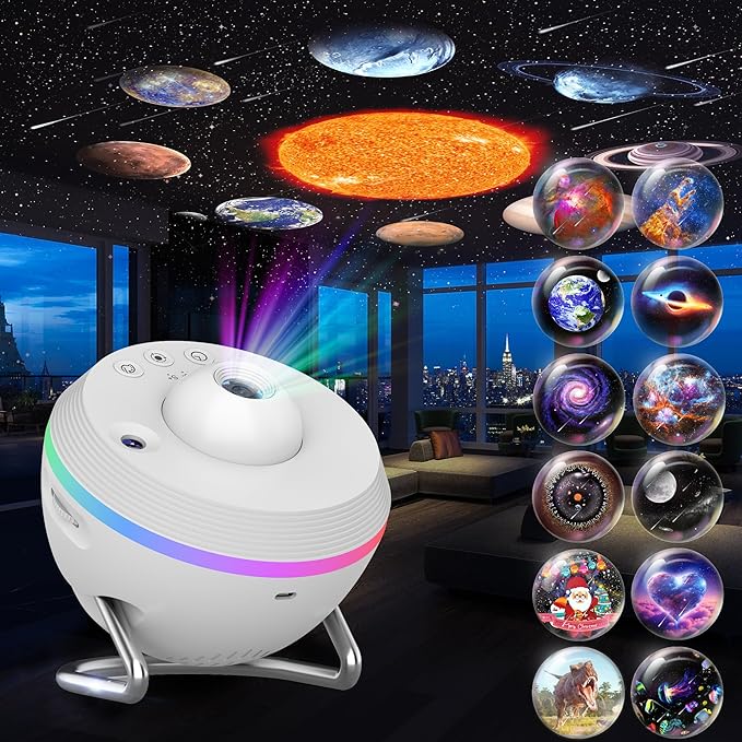 Galaxy Projector, 13 in 1 HD Planetarium Star Projector by FlyLily