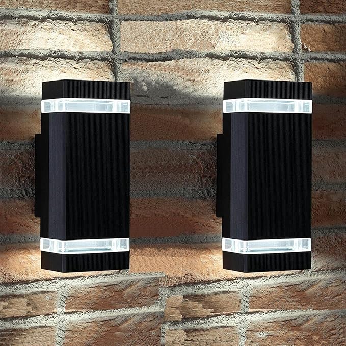 Modern LED Outdoor Wall Lights, Dusk to Dawn Outdoor Lighting Fixtures Wall by RosykiteBuyNow