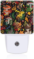 Forest Plants and Mushrooms Night Light Plug into Wall, Butterfly Snail Berries by sndheke