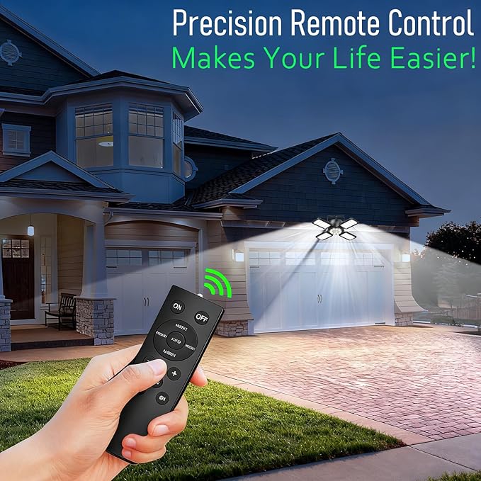 Solar Shed Light Outdoor Indoor Upgrade 1200LM 174LED 4 and 1 Heads Motion - Image 4