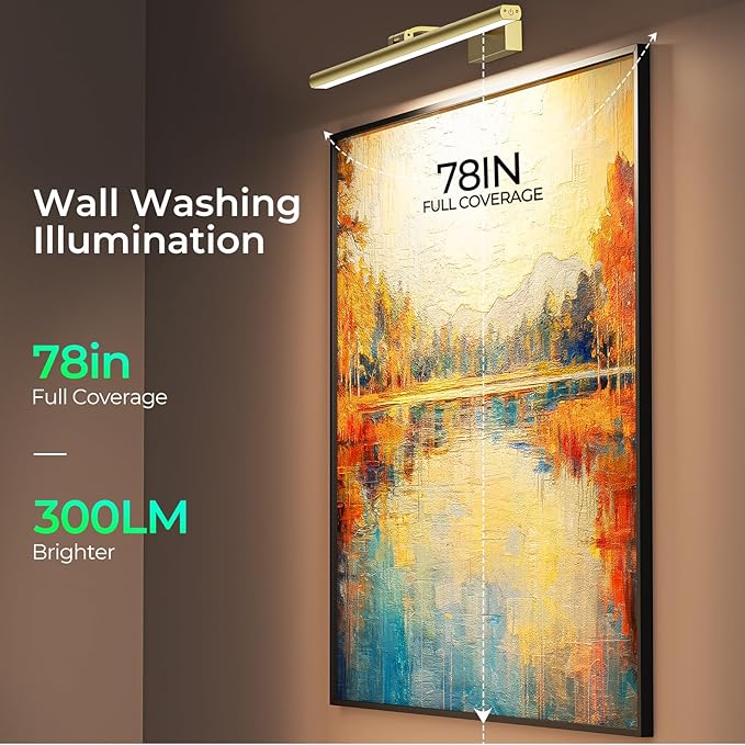 Wireless Picture Lights for Wall, Battery Operated Wall Light for Painting - Image 2