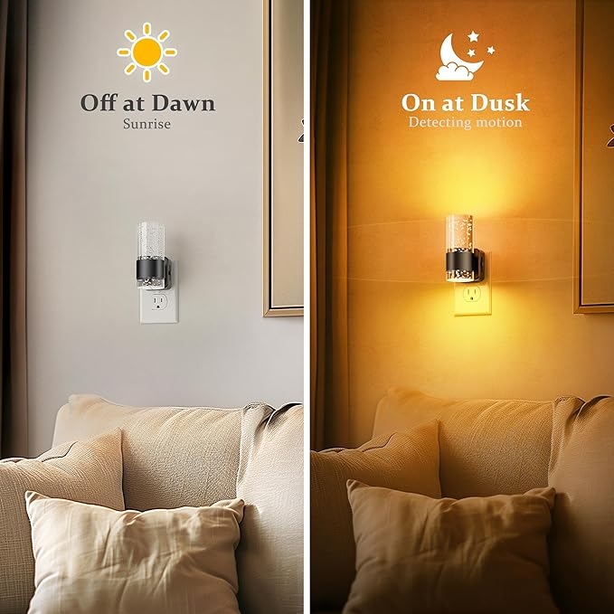 JandCase Night Light, Automatic Night Lights Plug into Wall, Dimmable LED Night - Image 3