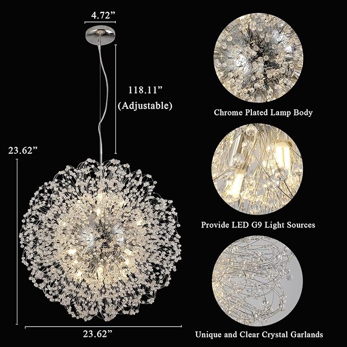 Dandelion Crystal Chandelier - Image 5