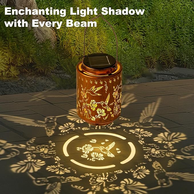 Decorative Hummingbird Solar Lantern, Birthday Gifts - Image 3