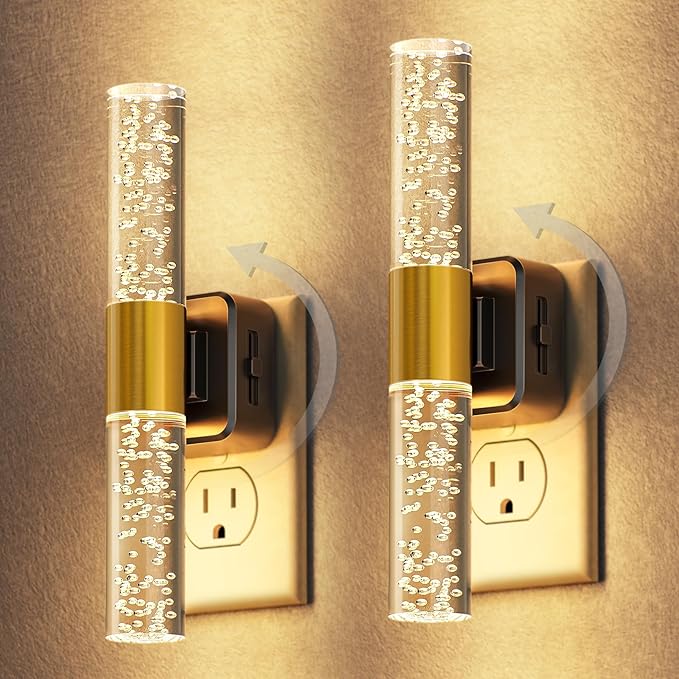 DORESshop LED Night Light, Rotating Night Lights Plug into Wall, Auto Light by DORESshop