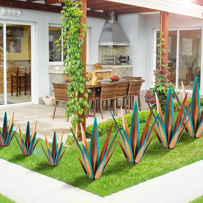 Large Tequila Rustic Sculpture, Agave Plants - Image 3