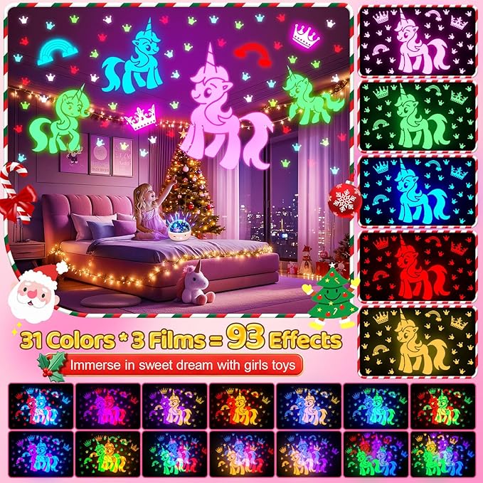 COOLNIGHT Unicorn Night Light Star Projector - Image 3
