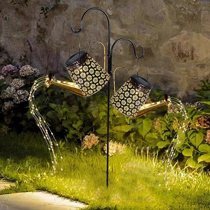 Solar Watering Can with Lights, Pathway Walkway Patio Yard Outdoor Decoration - Image 6