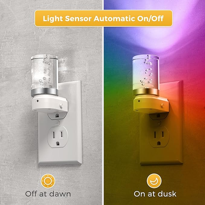 L LOHAS LED Night Light, Night Lights Plug into Wall, Color Changing Nightlight - Image 2