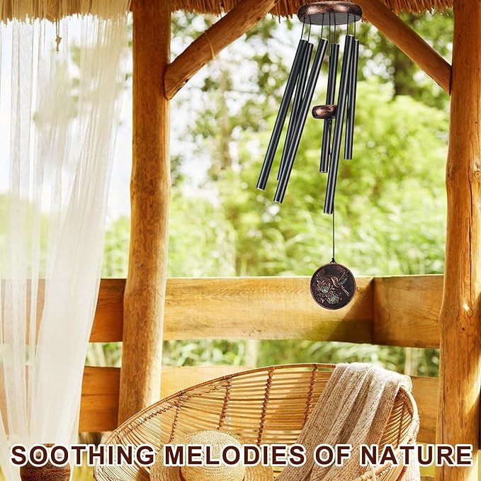 Wind Chimes for Outside, Vintage Hummingbird Deep Tone Wind Chime Outdoor - Image 2