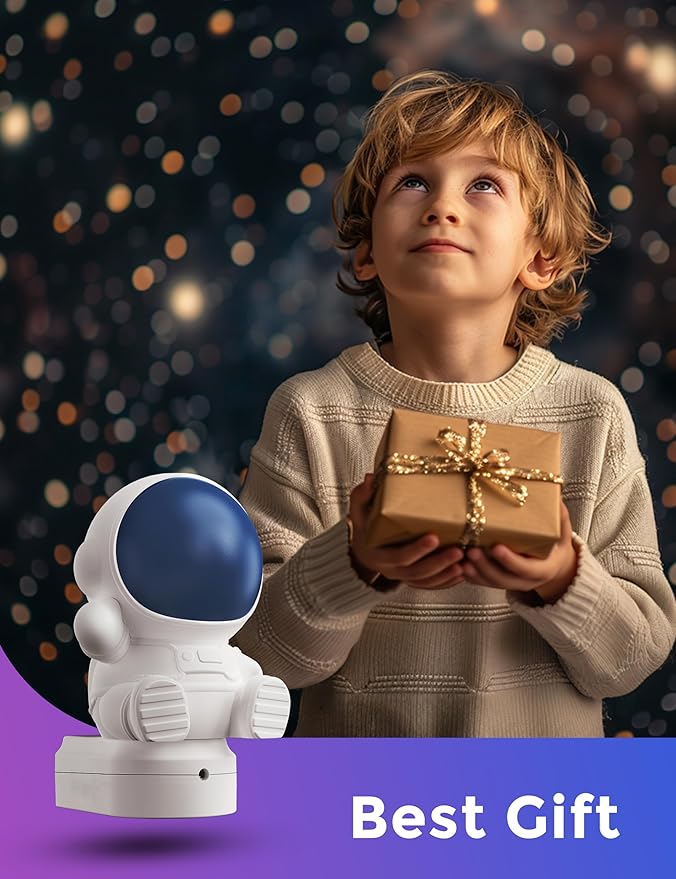 L LOHAS LED Night Light for Kids, 3D Space Night Light Plug in, Dusk to Dawn - Image 7