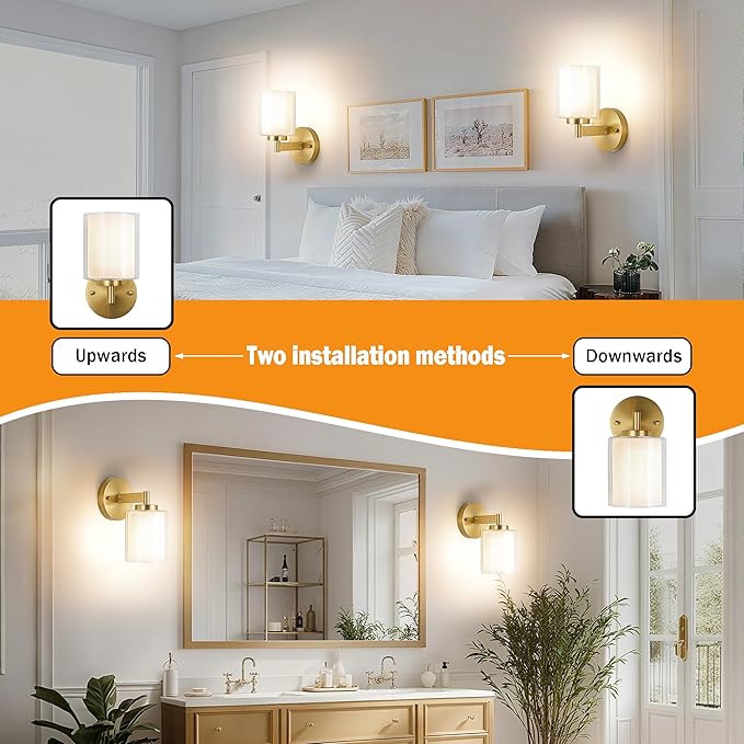 Battery Operated Wall Sconce Set of 2, Wireless Wall Sconce - Image 9