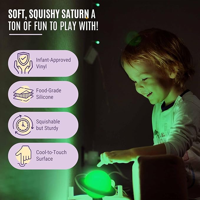 Saturn Clip On Lamp Nightlight for Kids Room - Image 3