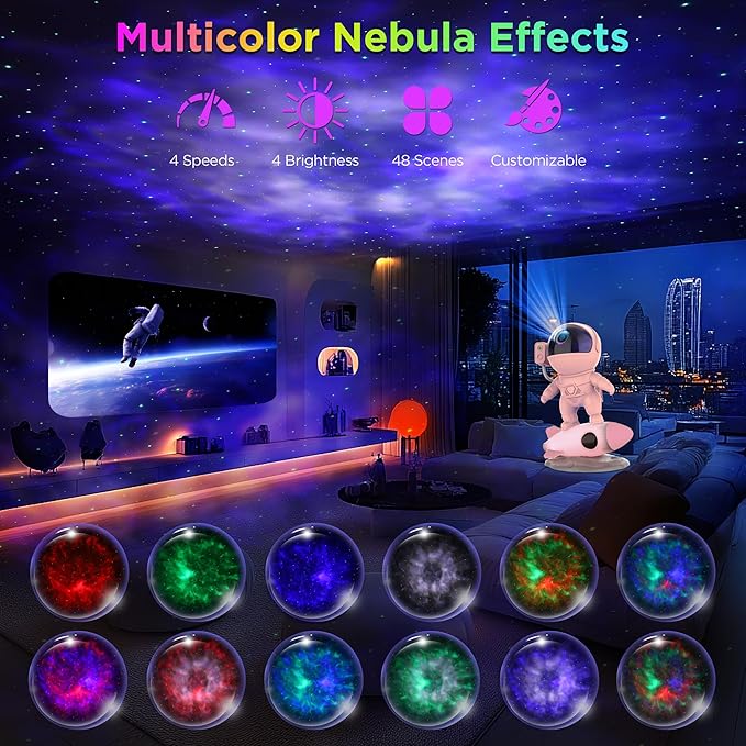 Astronaut Galaxy Projector for Bedroom, Star Projector Galaxy Light - Image 2