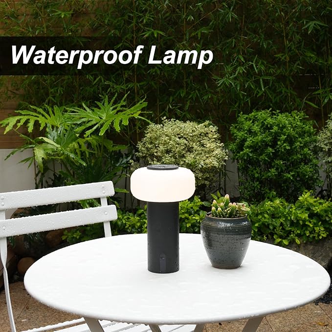 Shower Lamp Waterproof, Outdoor Cordless Table Lamp Rechargeable, Portable - Image 3