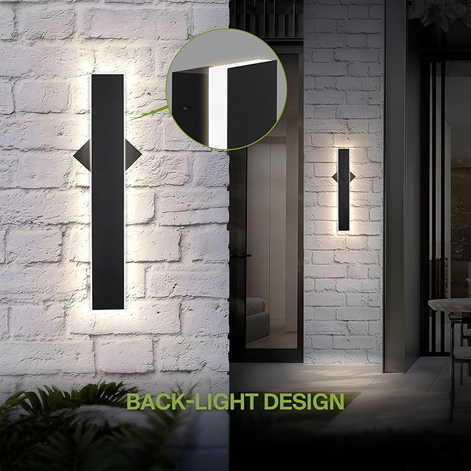 ASD LED 24" Long Wall Mount Light Fixture, Outdoor & Indoor Linear Sconce | 3CCT - Image 7