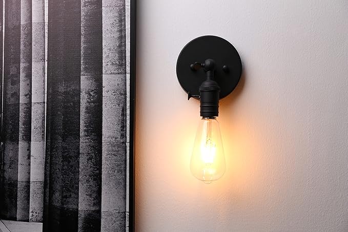 PERMO Minimalist Single Sconces Socket 1- Light Wall Sconce Lighting - Image 9