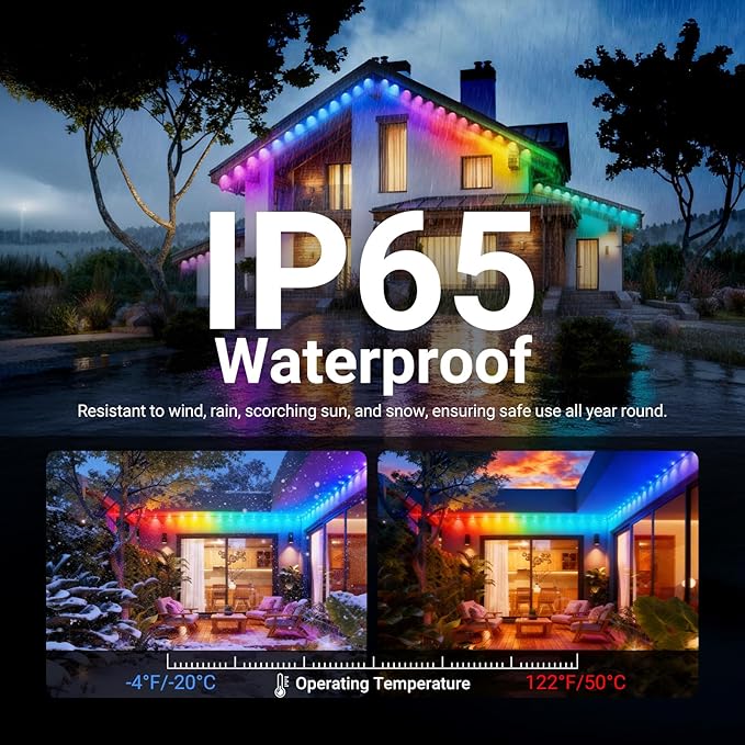 NEEWER 196ft Permanent Outdoor Lights - Image 6