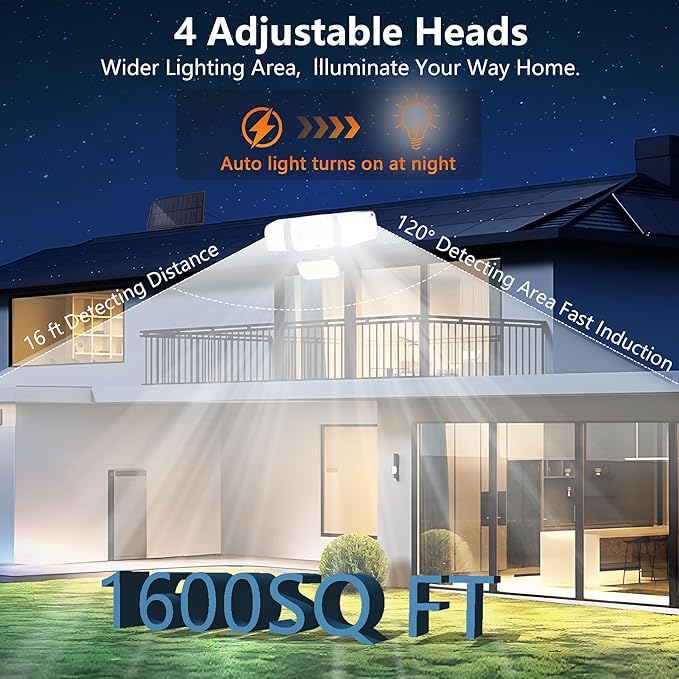 Solar Outdoor Lights, Motion Sensor Security Lights - Image 4