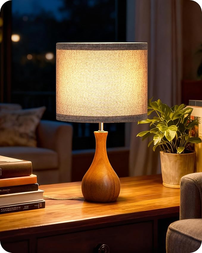 Small Table Lamp, 14.2" Cute Little Desk Lamp - Image 8