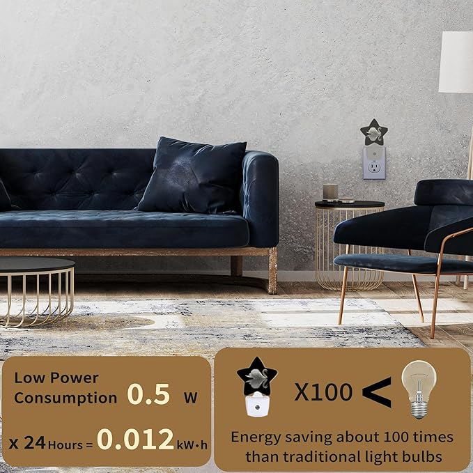 White Swan Night Lights Plug in Wall Lamp Smart Dusk to Dawn Sensor - Image 3