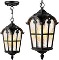 VIANIS Black Outdoor Pendant Light Lantern by VIANISLIGHTING