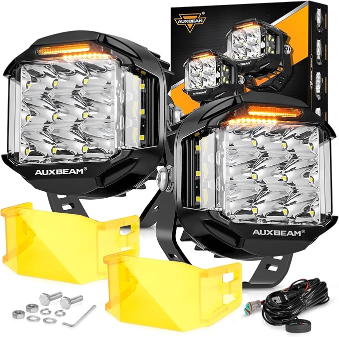 Auxbeam 5" 168W Round LED Offroad Light Pod by Auxbeam