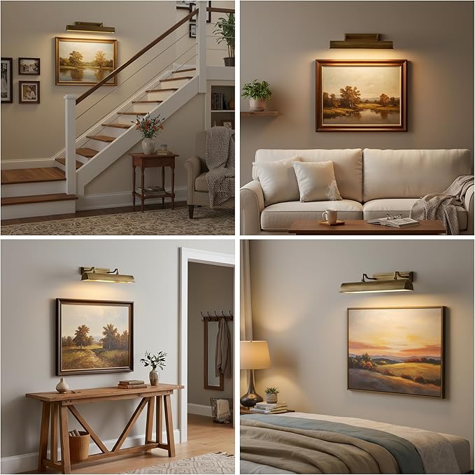 24in Modern Brass Picture Lights - Image 8