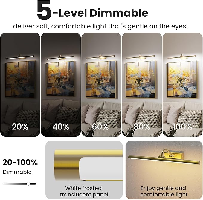 24" Picture Frame Light with 1pcs Extra 8000mAh Battery - Image 5