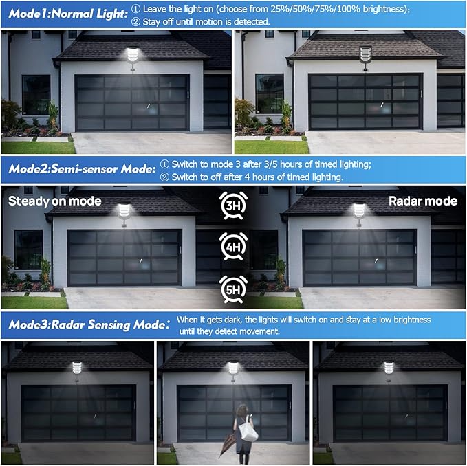 Solar Street Light Outdoor Waterproof, Motion Sensor Solar Powered Light - Image 6