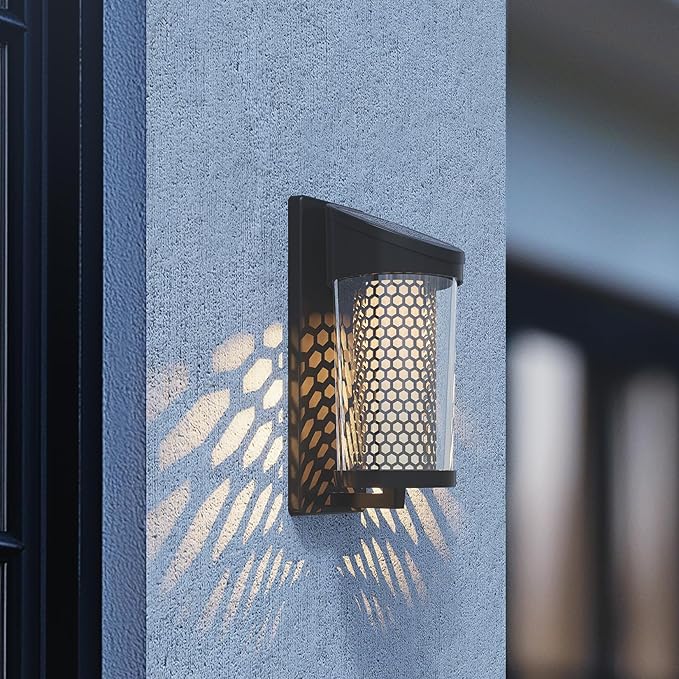 Solar Yard 4-Pack Outdoor Wall Lights, Light Fixture, LED Exterior Lighting - Image 6