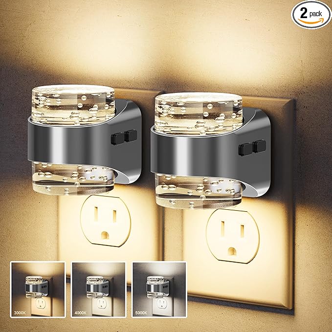 JandCase LED Night Light, Bubble Night Lights Plug into Wall, Night by JandCase