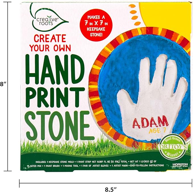 Creative Roots Create Your Own Handprint Stone by Horizon Group USA - Image 6