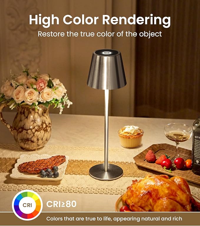 3 Pack Cordless Table Lamp, Portable Battery Operated Lamp - Image 4