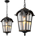 VIANIS Black Large Outdoor Pendant Light, Vintage Outdoor Chandelier by VIANISLIGHTING