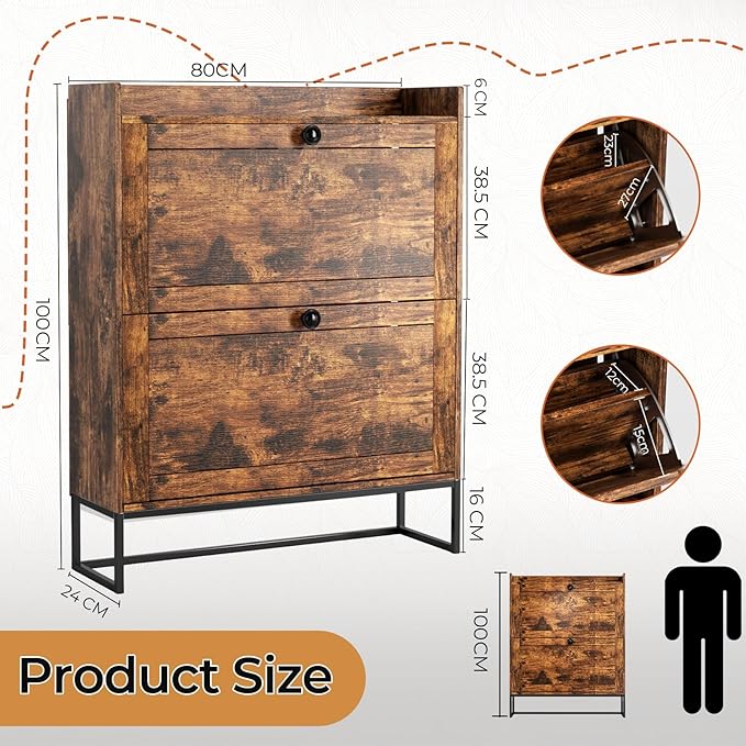 Shoe Cabinet Storage, Modern Shoe Organizer - Image 2