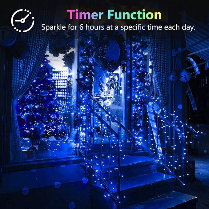 4 Pack 20FT 60LED Christmas Battery Operated Fairy Lights - Image 4