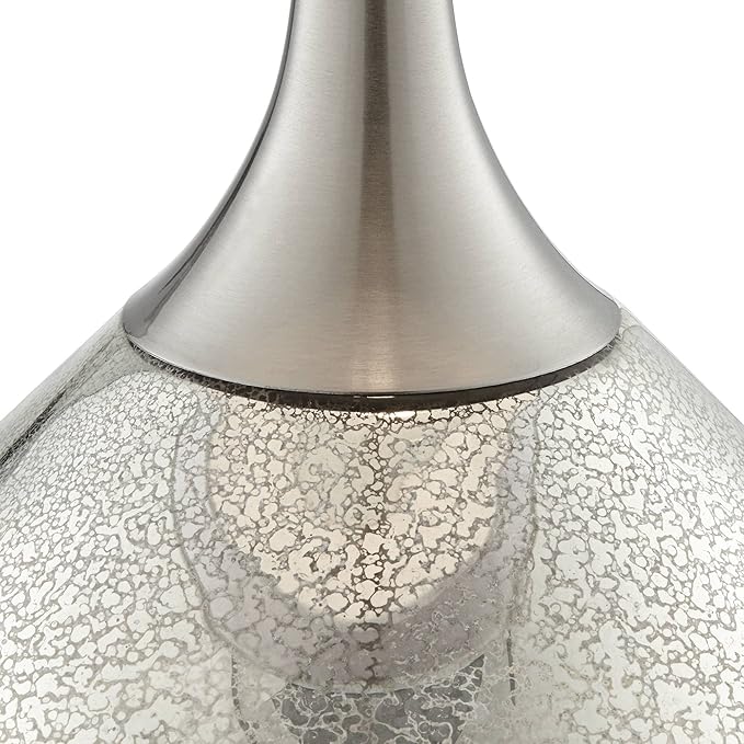 Possini Euro Design Swift Modern Table Lamp 30 1/2" Tall Mercury Glass Chrome - Image 5