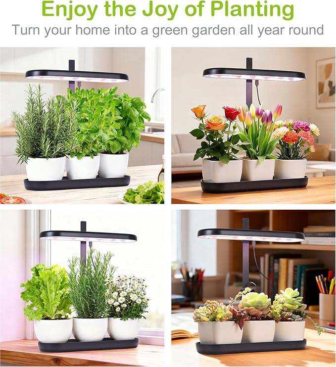 Grow Lights for Indoor Plants, 20W Full Spectrum LED Grow Lamp for Indoor Garden - Image 4