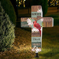 Yousoontic Cardinal Grave Solar Cross Lights Outdoor Memorial Garden Stake by Yousoontic