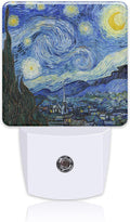 Starry Night Oil Painting Night Light by Uiaoiais