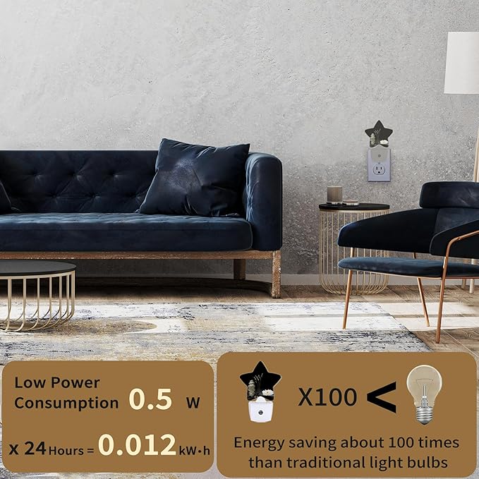 Zen Spa Night Light Plug-in Dusk to Dawn Smart Sensor White Led Nightlight - Image 3
