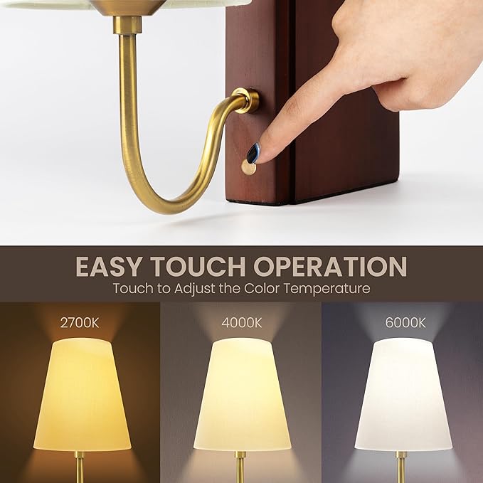 AELS Wooden Bookshelf Lamp - Image 3