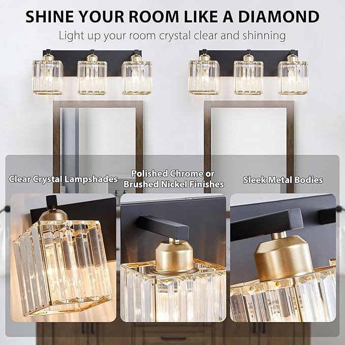 Bathroom Vanity Light Fixtures Over Mirror - Image 4