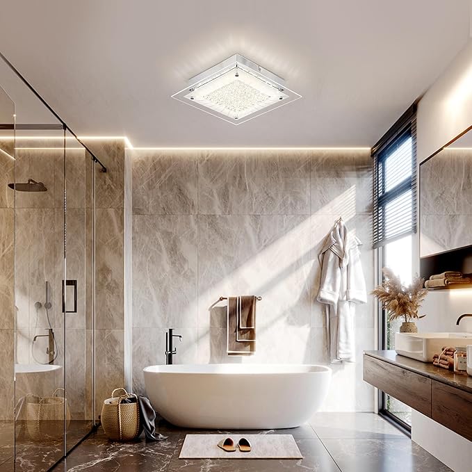 Square Flush Mount Dimmable Light Fixtures - 11IN Kitchen - Image 2