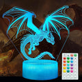 Dragon Night Light, Dragon Gifts, 3D Illusion Lamp by POSSHE