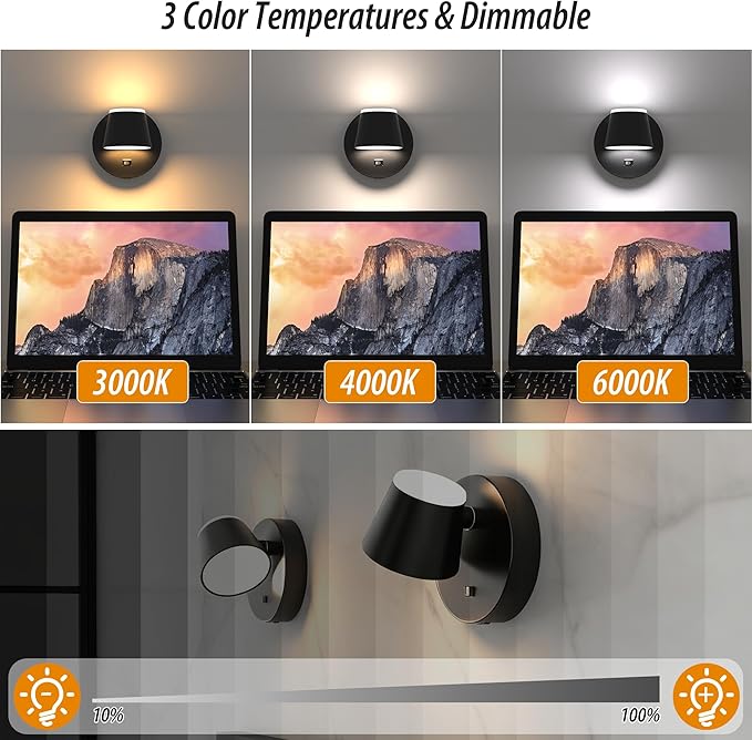 URSOLA Battery Operated Wall Sconce - Image 6