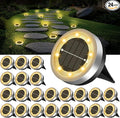 Mini Solar Ground Lights Outdoor 24 Pack Waterproof Upgraded Anti-Rust Solar by SenLuKit